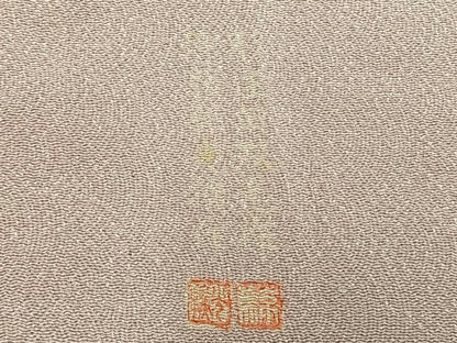 平和屋着物▽伝統工芸師 服部光擴 江戸小紋 単衣 鮫小紋柄 正絹 逸品 AABA7628fy