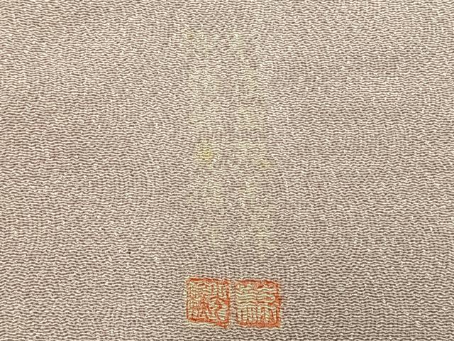 平和屋着物▽伝統工芸師 服部光擴 江戸小紋 単衣 鮫小紋柄 正絹 逸品 AABA7628fy