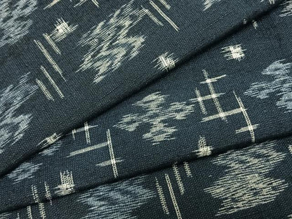 平和屋着物▽上質な紬 単衣 琉球絣 正絹 逸品 AABA7638fy