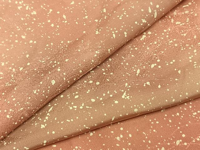 平和屋着物▽上質な小紋 単衣 霞文 正絹 逸品 AABA7644fy
