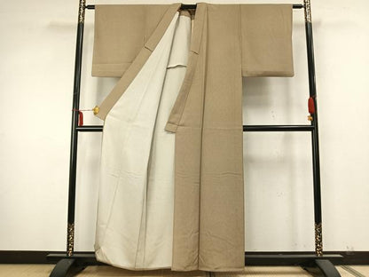 平和屋着物▽江戸小紋 単衣 作家物 立涌文 正絹 逸品 AABA7646fy