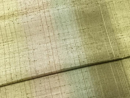 平和屋着物▽上質な紬 単衣 間道 正絹 逸品 AABA7649fy