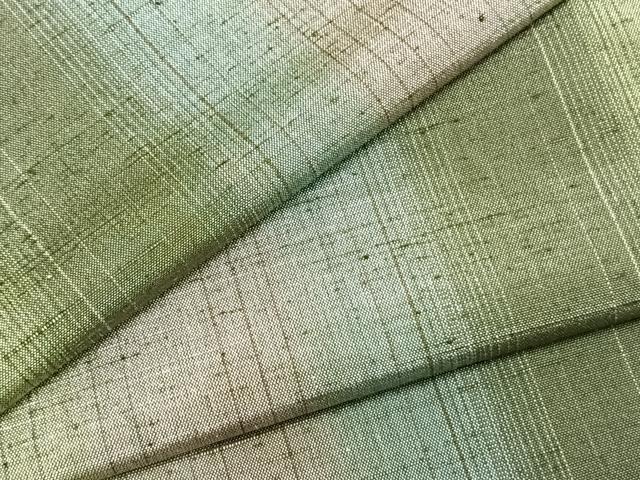 平和屋着物▽上質な紬 単衣 間道 正絹 逸品 AABA7649fy