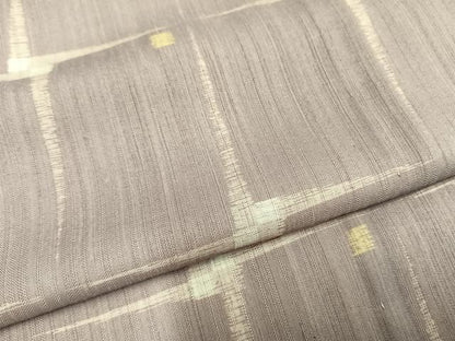 平和屋着物▽上質な紬 単衣 抽象文様 正絹 逸品 AABA7658fy