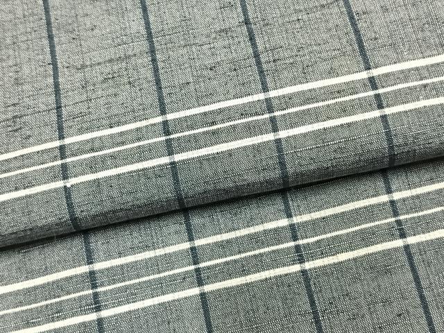 平和屋着物▽上質な紬 単衣 縞 正絹 逸品 AABA7659fy