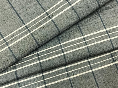 平和屋着物▽上質な紬 単衣 縞 正絹 逸品 AABA7659fy