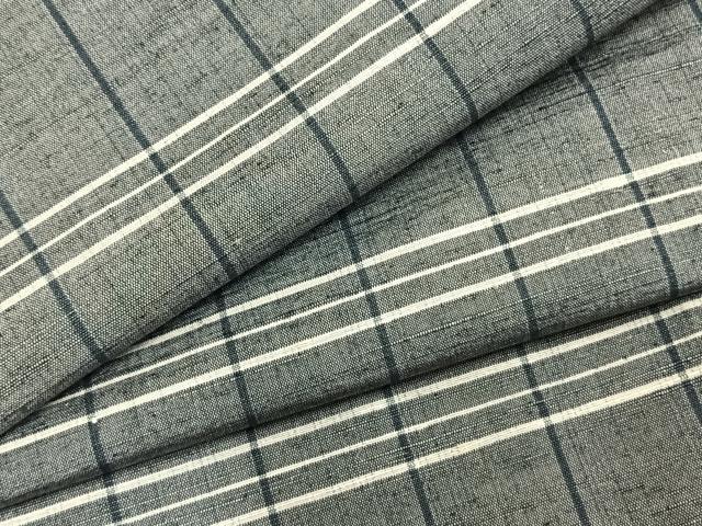 平和屋着物▽上質な紬 単衣 縞 正絹 逸品 AABA7659fy