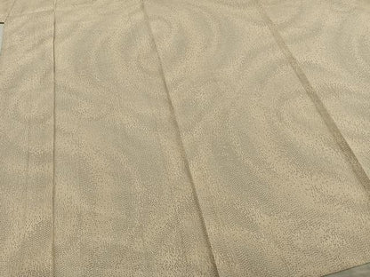 平和屋着物▽上質な紬 単衣 渦巻き文 正絹 逸品 AABA7660fy