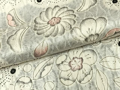 平和屋着物▽上質な小紋 単衣 絞り 辻が花 正絹 逸品 AABA7661fy