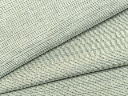 平和屋着物▽上質な紬 単衣 横縞 やまと誂製 正絹 逸品 AABA7662fy
