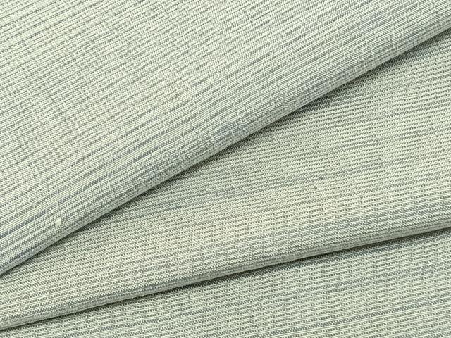 平和屋着物▽上質な紬 単衣 横縞 やまと誂製 正絹 逸品 AABA7662fy