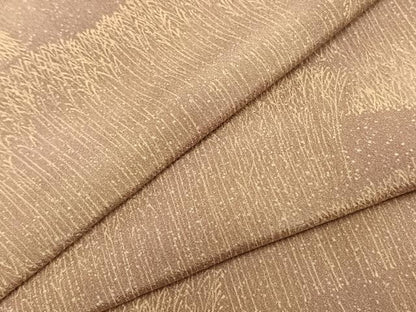 平和屋着物▽上質な小紋 単衣 草葉文 正絹 逸品 AABA7663fy