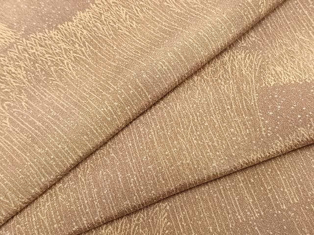 平和屋着物▽上質な小紋 単衣 草葉文 正絹 逸品 AABA7663fy