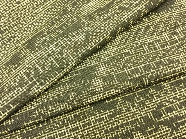 平和屋着物▽上質な紬 単衣 風景文 正絹 逸品 AABA7668fy