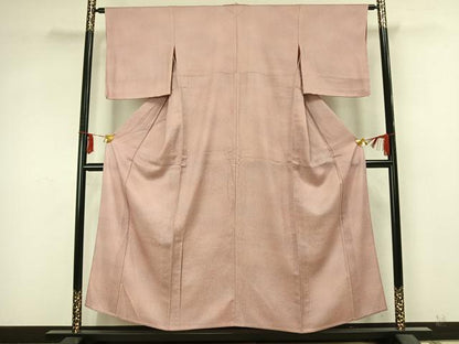 平和屋着物▽上質な小紋 単衣 霞文 正絹 逸品 AABA7671fy