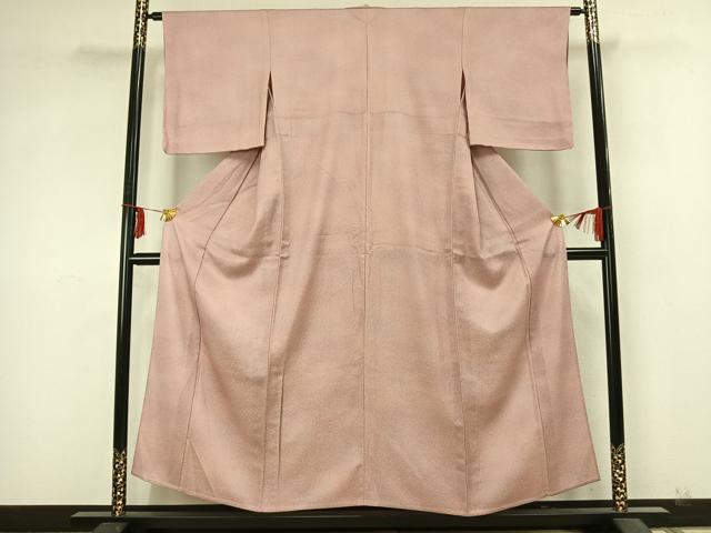 平和屋着物▽上質な小紋 単衣 霞文 正絹 逸品 AABA7671fy