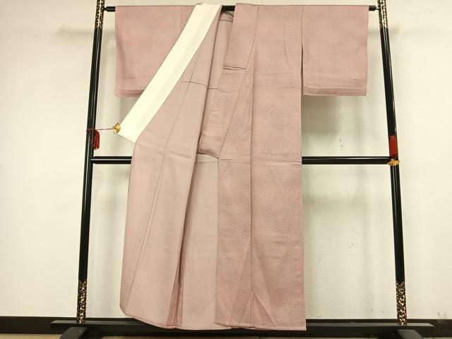 平和屋着物▽上質な小紋 単衣 霞文 正絹 逸品 AABA7671fy