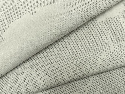 平和屋着物▽上質な紬 単衣 雪輪文 正絹 逸品 AABA7672fy