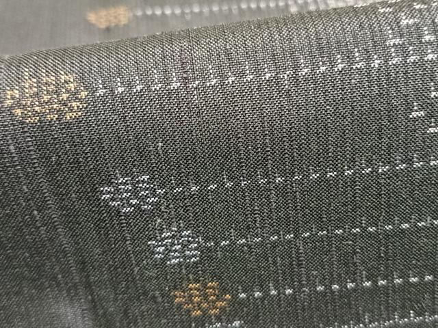 平和屋着物▽上質な紬 単衣 抽象文様 正絹 逸品 AABA7673fy