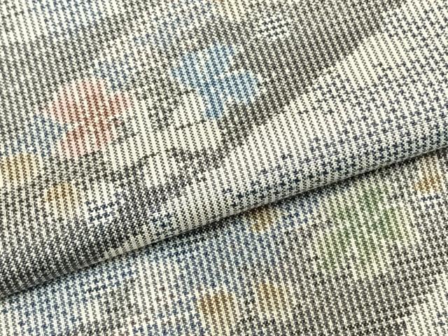 平和屋着物▽本場大島紬 単衣 舞花文 正絹 逸品 AABA7675fy