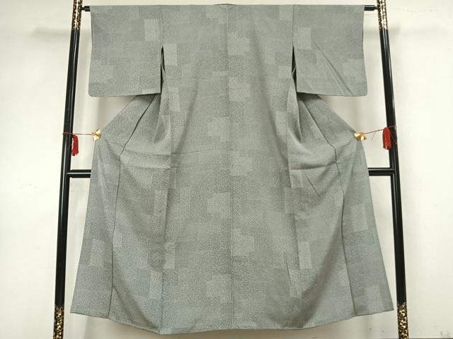 平和屋着物▽江戸小紋 単衣 作家物 松竹梅 鶴 亀 正絹 逸品 未使用 AABA7680fy