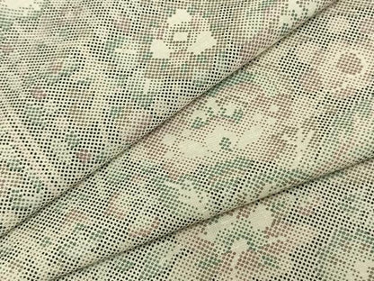 平和屋着物▽上質な紬　単衣　草花文　正絹　逸品　AABA7682fy