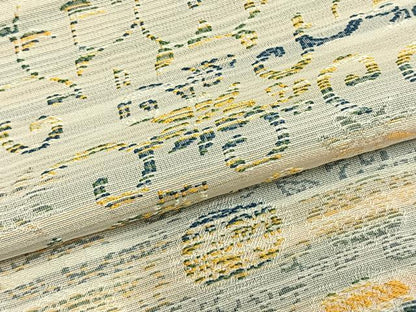 平和屋着物▽上質な小紋 単衣 横段文 正絹 逸品 AABA7683fy