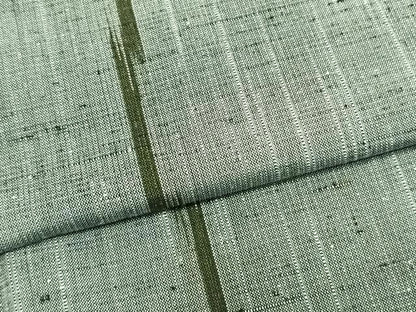 平和屋着物▽上質な紬 単衣 縞 正絹 逸品 AABA7698fy