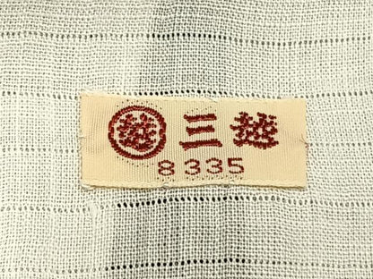 平和屋着物▽結城紬 単衣 100亀甲 花唐草文 三越扱い 正絹 逸品 AABA7699fy