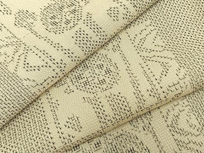 平和屋着物▽本塩沢 単衣 色紙重ね文 正絹 逸品 未使用 AABA7702fy