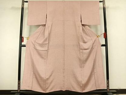 平和屋着物▽江戸小紋 単衣 幾何学文様 正絹 逸品 AABA7706fy