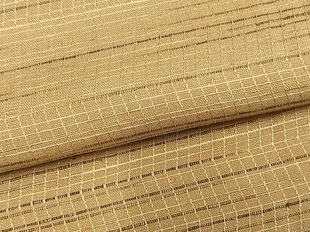 平和屋着物▽上質な紬 単衣 横縞 正絹 逸品 AABA7717fy