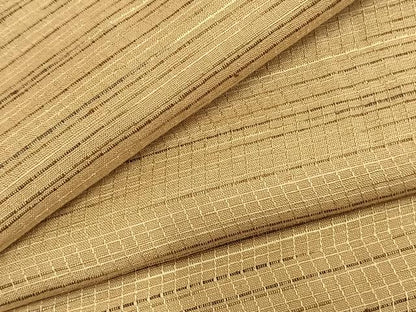 平和屋着物▽上質な紬 単衣 横縞 正絹 逸品 AABA7717fy
