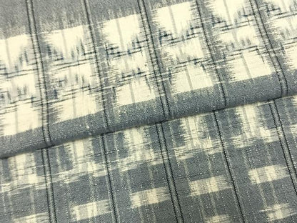 平和屋着物▽上質な紬 単衣 横段文 正絹 逸品 AABA7718fy