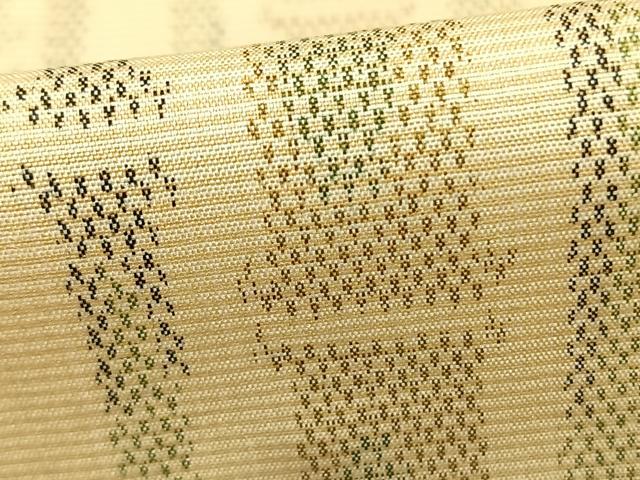 平和屋着物▽本場大島紬 単衣 竹 正絹 逸品 AABA7723fy