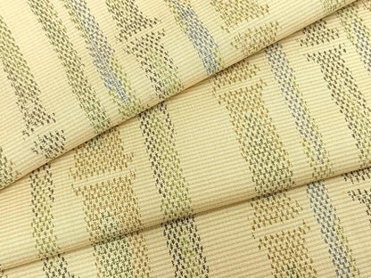 平和屋着物▽本場大島紬 単衣 竹 正絹 逸品 AABA7723fy