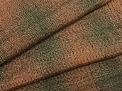 平和屋着物▽上質な紬 単衣 格子 正絹 逸品 AABA7727fy