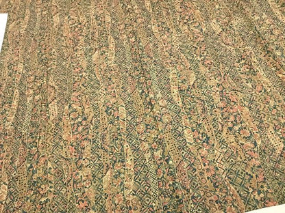 平和屋着物▽結城紬　単衣　草花熨斗文　証紙付き　正絹　逸品　未使用　AABA7728fy