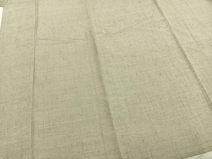 平和屋着物▽上質な紬 単衣 格子 正絹 逸品 AABA7729fy