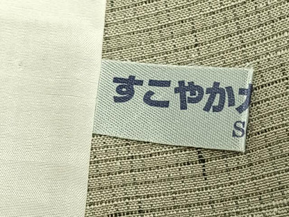 平和屋着物▽上質な紬 単衣 格子 正絹 逸品 AABA7729fy