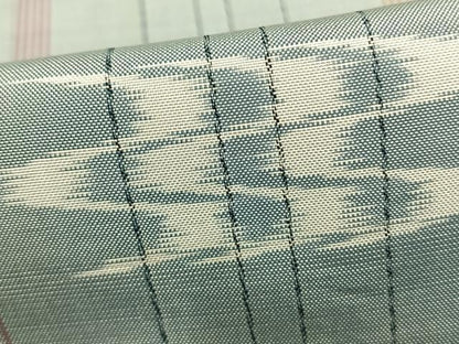 平和屋着物▽本場琉球絣 紬 単衣 ロング丈 正絹 逸品 AABA7732fy