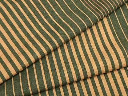 平和屋着物▽上質な紬 単衣 縞 正絹 逸品 AABA7735fy