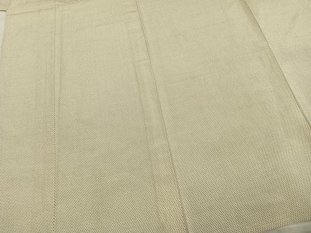 平和屋着物▽本塩沢　単衣　蚊絣　正絹　逸品　AABA7743fy