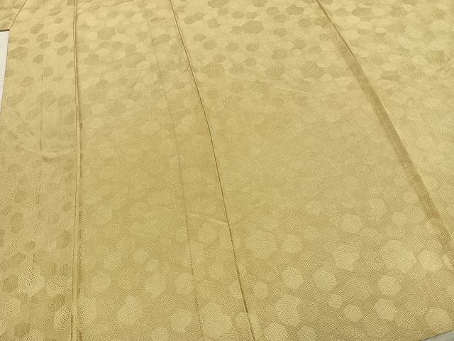 平和屋着物▽江戸小紋　単衣　亀甲文　正絹　逸品　AABA7747fy