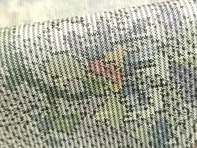 平和屋着物▽本場大島紬 単衣 草花文 正絹 逸品 未使用 AABA7753fy