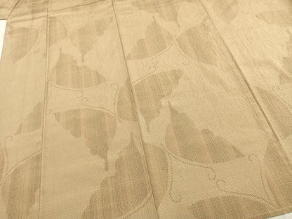 平和屋着物▽上質な紬 単衣 舞蝶文 正絹 逸品 AABA7754fy