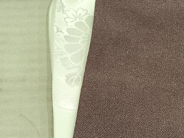 平和屋着物▽江戸小紋 単衣 鮫小紋柄 正絹 逸品 AABA7755fy