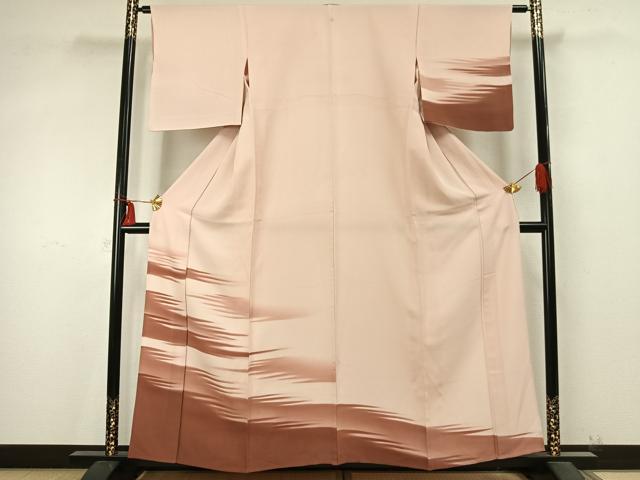 平和屋着物▽訪問着 単衣 霞文 正絹 逸品 AABA7758fy