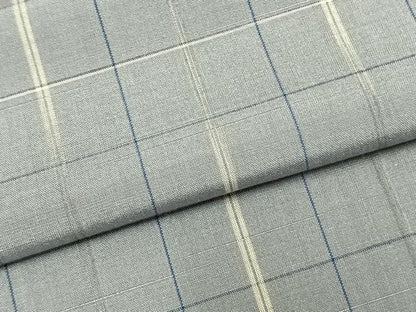平和屋着物▽上質な紬 単衣 格子 正絹 逸品 AABA7762fy