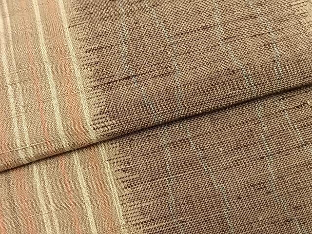 平和屋着物▽上質な紬 単衣 立涌間道 正絹 逸品 AABA7772fy